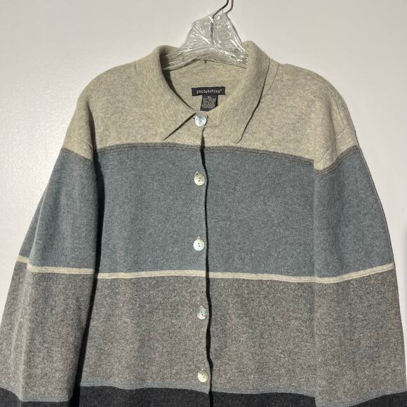 Pandemonium Cardigan Sweater Lambswool Angora Rabbit Fur Button Up Women’s XL - Picture 2 of 7